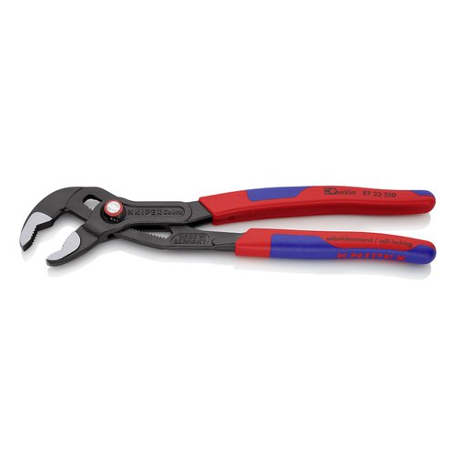 Knipex 87 22 250 Water Pump Pliers "Cobra Quickset" 9,84" with soft handle