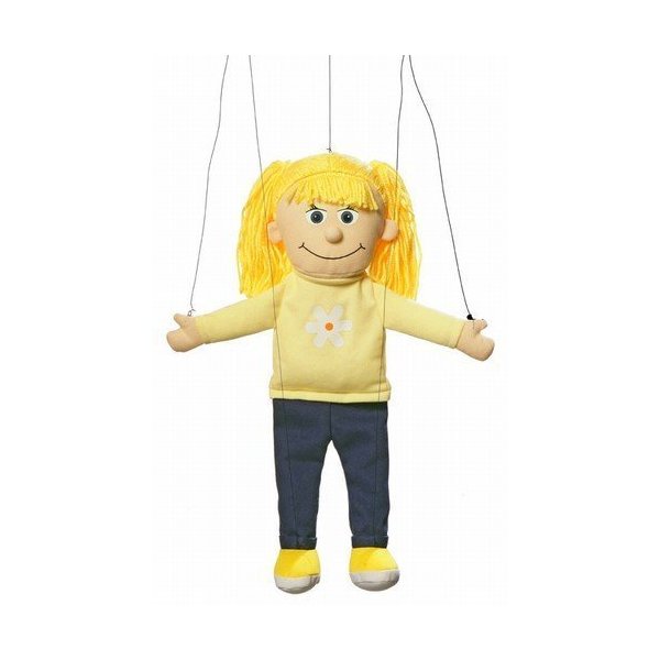 Katie Peach Girl Marionette String Puppet