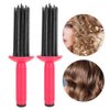 Hair Curling Roll Wand Round Hair Brush Hairstyling Tools Comb for women ladies