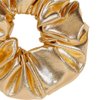 7 Pcs Faux Leather Jacket Cheer Hair Scrunchies For Thick Hair School Performance Scrunchy Sports Ponytail Holder Wrist for Girls Cosplay Show(Gold)