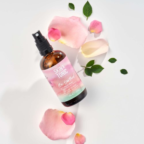 SKIN & TONIC Be Soothed Rose Mist – Facial Toner with Rose Water and Aloe Vera – for Hydrating, Cooling and Toning – 100ml