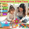 Kids Building STEM Toys for 3 4 5 6+ Year Old Boy Girl Birthday Gift, 300PCS Educational Interlocking Discs Building Blocks for Kids Ages 3-5 4-8 5-7 Preschool Classroom Manipulatives Creative Games
