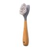 Full Circle Tenacious C Bamboo Dish Brush and Scraper - Kitchen Cleaning Tool Set for Cast Iron Cookware, Dishes, Pots, Sinks - Tough Nylon Bristles, Scrub Brushes with Handle