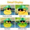 wonuu St. Patrick's Day Decorations - Lucky Green Shamrock Hat, Sunglass-Gold Necklace Rubber Duck Party Favors and Supplies
