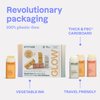 ATTITUDE Oceanly Radiant Skin Daily Facial Care Routine Box Set, EWG Verified, Plastic-free, Plant and Mineral-Based Ingredients, Vegan and Cruelty-free, PHYTO GLOW, Set of 4 Travel Size Bars
