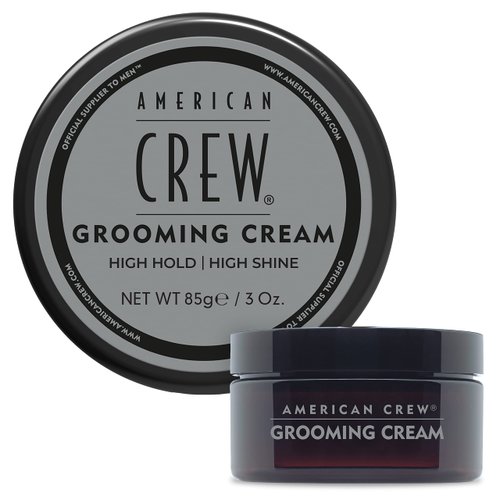 American Crew Men's Grooming Cream, Gifts for Him, Stocking Stuffers for Men, Like Hair Gel with High Hold & High Shine, 3 Oz (Pack of 1)