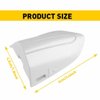 YUNHECAM Front Exterior Driver Door Handle Lock Bezel Cover Cap DS7Z-54218A15-DC Compatible with Ford Fusion 2013-2020,Edge 2015-2021 Left Side Key Hole Trim Replacement Pearl White
