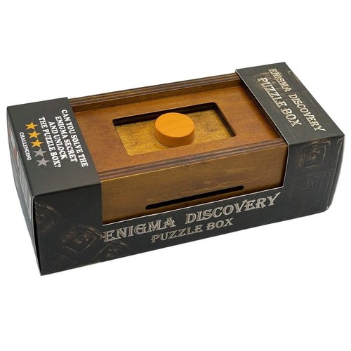 Puzzle Box Enigma Secret Discovery - Money and Gift Card Holder in a Wooden Magic Trick Lock with Hidden Compartment Piggy Bank Brain Teaser Game
