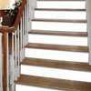 funlife 14Pcs Self-Adhesive Vinyl Stair Riser Stickers, Peel and Stick Staircase Decal Contact Paper, 39.37"x7.09" Pure White
