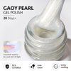 GAOY Pearl Gel Nail Polish Set, 6 Colors Shimmer Mermaid Gel Polish, Pink White Blue Soak Off UV Gel Kit, Baroque Pearl
