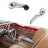 Lcyolada Window Crank Handle & Interior Door Handle Set for 1967-1996 Buick/Chevrolet/GMC Trucks SUVs Models,Chrome,Set of 4