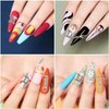 XEAOHESY 20 Pieces Silver Alloy Gemini Zodiac Nail Charms 10pcs Gemini Symbols Sign Charms for Nails 10pcs Gemini Words Nail Charms for Women Nail Art Decoration