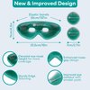 Medi Grade Cooling Eye Mask for Puffy Eyes, Allergies, Sinuses - Reusable Gel Eye Mask and Cooling Eye Pads with Thermo-Bag for Dark Circles, Hangovers and Migraine Relief - Cold Eye Mask