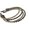Otyou 4 Pack Hand Winding Bling Beads Hair Hoop Crystal Headband No Slipping Hair Band for Girls Hair Accessories