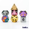 FanRoll by Metallic Dice Games Misfit Metals, Bag of DND Dice, Role Playing Game Dice Accessories for Dungeons and Dragons
