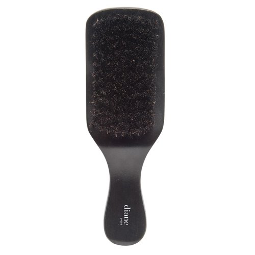 Diane 100% Boar Bristle Curved Club Wave Brush for Men and Women – Soft Bristles for Fine to Medium Hair – Use for Detangling, Smoothing, Wave Styles, Soft on Scalp, Restore Shine and Texture