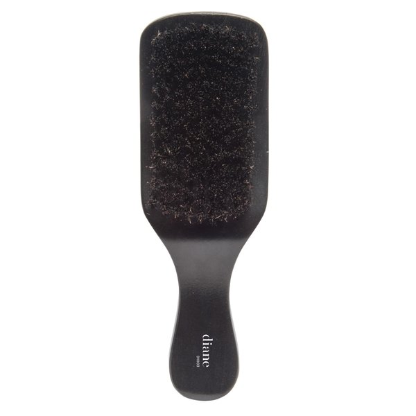 Diane 100% Boar Bristle Curved Club Wave Brush for Men and Women – Soft Bristles for Fine to Medium Hair – Use for Detangling, Smoothing, Wave Styles, Soft on Scalp, Restore Shine and Texture