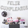 KatchOn, Silver Feliz Cumpleanos Balloons Banner - 16 Inch | Silver Feliz Cumpleanos Banner for Feliz Cumpleanos Decorations | Mylar Happy Birthday Balloons Letters for Spanish Birthday Decoration