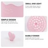 DOITOOL Face Wash Foam Maker Facial Foam Cup Whip Bubble Maker Foam Whip Maker Facial Skin Cleansing Care for Home Travel Pink