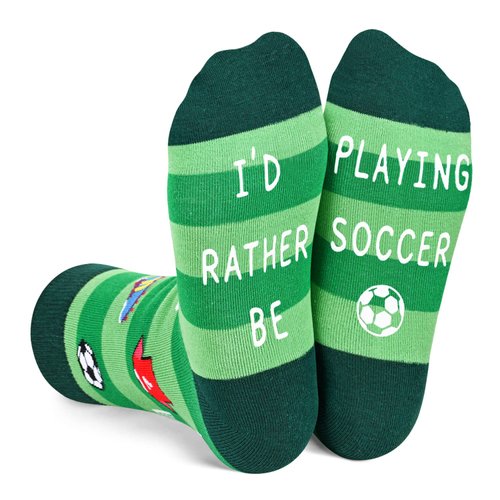 HAPPYPOP Gifts For Boys Girls Kids Soccer Gifts For Boys Girls Kids 10-12 Soccer In Dark Green, Boys Girls Kids Socks Kids Boys Girls Soccer Socks Youth