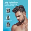 GLAKER Beard Grooming Kit - All in One Hair Cutting Kits, Electronic Shaving Razor, Professional Barber Kit, Mens Body Hair Shaver, Cordless Nose Hair Trimmer, Rechargeable Hair Clippers for Men