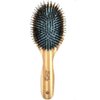 Boar Bristle Hair Brush for Women and Men, Boar Brush for Fine Thin Hair, Anti Breakage, Smoothing, Detangling, Wooden Comb for Hair Growth (Blue)