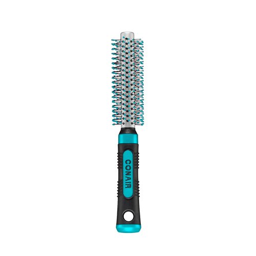 Conair Metal Round Hairbrush - Hair brush for blow out with Metal barrel and Nylon bristles - Adds body and fullness - Perfect for short hair and home hair stylists