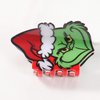Christmas Hair Claw Clips for Women, Green Christmas Hair Clips Cute Xmas Hat Design Holiday Acrylic Hair Clamp Clips Nonslip Hair Barrette Clips Xmas Hair Accessories Cute Styling Jaw Clips 1Pcs