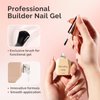 MelodySusie Builder Nail Clear Base Gel Builder Gel for Nails Thickening, Soak Off UV Gel,Extension Gel Rhinestone Nail Glue Gel in a Bottle for Nail Art Design Gift for Women