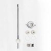 PF WaterWorks PF0904Universal Lavatory Pop-Up Drain Ball Rod/Center Pivot Rod Replacement Kit - Threaded Adjustable Ball Rod + 3 Nuts (Universal, Moen, Metal) + 3 Sizes of Balls + ClipChrome1Piece
