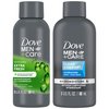 DOVE MEN + CARE Body & Face Wash Variety 2-Pack – Extra Fresh + Clean Comfort, Travel Essentials, 3 Oz Ea