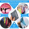 Resistance Bands Set. 5 Pack Non-Latex Physical Therapy, Professional Elastic Band. Perfect for Home Exercise, Workout, Strength Training, Yoga, Pilates, Rehab or Gym Leg Upper, Lower Body