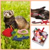 Sotiff 15 Pcs Ferret Toys Include 8 Ferret Rope Chew Toys and 7 Ferret Ball with Bell Toys for Guinea Pigs, Ferret Cage Accessories Durable Knotted Rope Tug Colorful Pompom Ball Toy Gift for Christmas