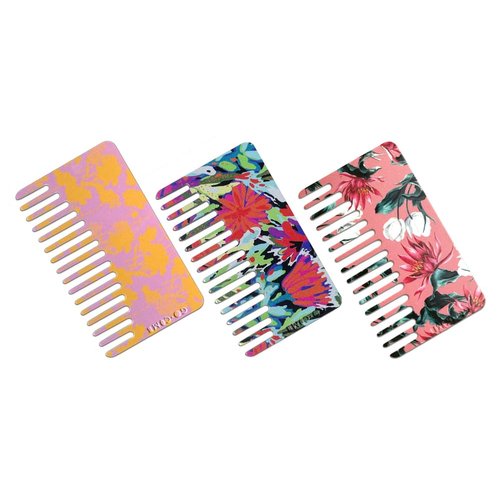Go-Comb - Wallet Sized Hair & Travel Comb - Wide Tooth - Women's Plastic 3-Pack