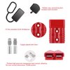 MUYI 2-4 Gauge 175A Battery Cable Quick Connect/Disconnect Wire Harness Plug Connector for Recovery Winch Auto Car Trailer(2pcs Red)