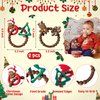 2Pcs Christmas Baby Silicone Teething Toys Christmas Tree and Bear Teething Ring Baby Soft Teethers Christmas Reindeer Teether Toys Toddler Teething Chew Toys Christmas Gifts for Baby Boy and Girl