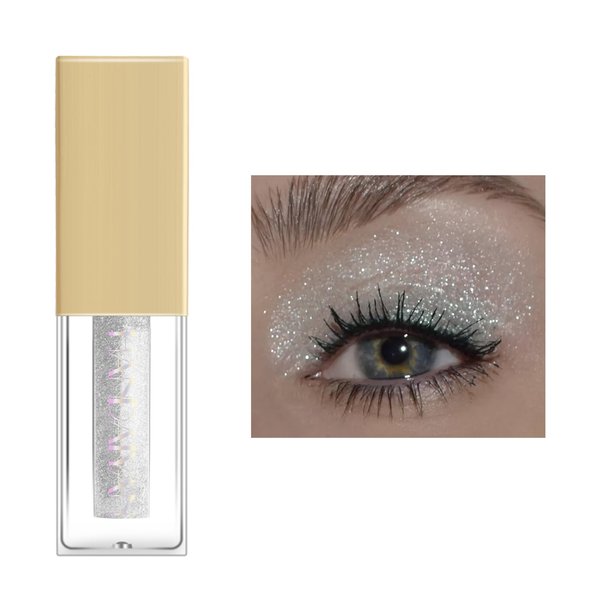 Mysense Liquid Glitter Eyeshadow,Shimmer Liquid Eye Shadow,Creates Multi-Dimensional Eye Glitter Makeup Looks,Quick Drying,Smudge Proof,01 Iridescent