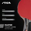 STIGA Talon Ping Pong Paddle - 6-Ply Ultra-Light Blade - 2mm Tournament-Approved Sponge - Flared Handle for Enhanced Control - Competitive Table Tennis Racket for Family Fun