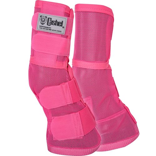 Cashel Crusader Leg Guard Fly Boots, Pink, Warmblood