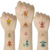 SIX VANKA (Pack of 10 Sheets) Robot Waterproof Temporary Tattoo Stickers for Kids Boys and Girls, Party Favors Decorations