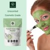 Hebhac Herbs French Green Clay Powder 114g | Face Mask Oily Skin, Deep Facial Cleanser, Softening Skin, Body Clay | Natural Detoxifying Mask, (114g 4oz)