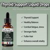 Actora Thyroid Support Drops with Selenium Zinc Iodine L-Tyrosine Ashwagandha Energy Supplement - 4 fl oz (1pcs)