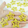 Metal Star Snap Hair Clips - Cute Yellow Small Y2K Star Barrettes, Hollow Non-slip Hairpins for Kids, Lovely Headpieces for Everyday Fashion and Party, 10PCS