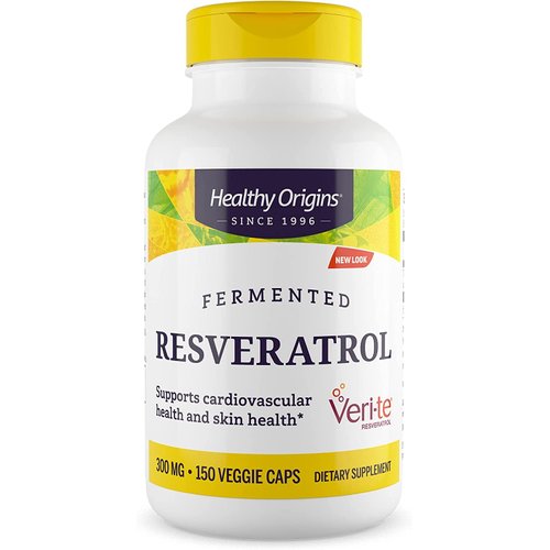 Healthy Origins Resveratrol (Trans-Resveratrol), 300 mg - European Resveratrol Nutritional Supplements - Vegan, Non-GMO & Gluten-Free Antioxidant Supplement - 150 Veggie Capsules