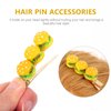 jojofuny Hair Clip, 3pcs Cartoon Food Barrettes Pins Novelty Hamburger Shaped Design for Women
