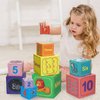 COGO MAN Nesting and Stacking Blocks Stacking Toys for Toddlers Plus Animal Puzzle Toys Set Number Blocks Counting Learning & Educational Toys Education Supplies Montessori Toys
