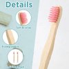 Estune 48 Pcs 5.7 Inch Kids Bamboo Toothbrushes Soft Bristle Toothbrush Individually Wrapped Toddler Toothbrush Manual Tooth Brushes for Kids Adults Home Travel Teeth Oral Supplies, 12 Colors