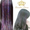 40'' Hair Tinsel 300 Strands 10 Color （Sparking Gold, Green, Hot Pink, Rainbow, Champagne Gold, Crimson, Sky Blue, Sapphire Blue, Silver, Violet)