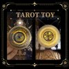 Fidget Toys Fidget Spinners for Adults, Metal Spinning Spinner Top Toy, Anxiety Toys Stress Relief Reducer, Party Favors for Adults Stuffers Tarot Constellation Spinning Tops Toys (Gold Tarot)