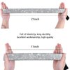 2PCS Silvery Elastic Bands for Wig, Lace Melting Band to Lay Edges, 60CM Wig Band for Keeping Wigs in Place,Elastic Band for Lace Frontal Melt